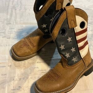CODY JAMES kids Star-Spangled Cowboy Boots 12D